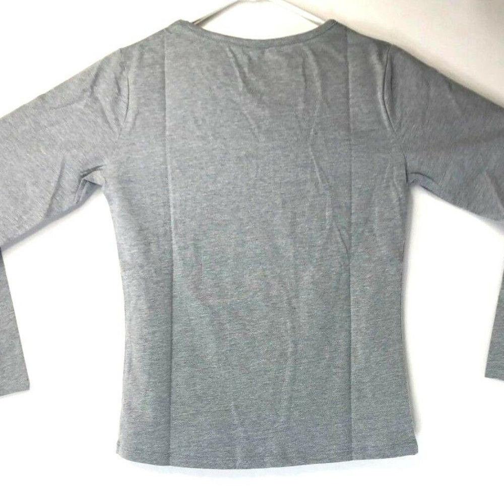 Dream Star Girls Long Sleeve Faux Fur Applique Tee - Picture 2 of 6